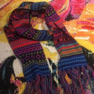 Knit Winter Scarf Colorful
